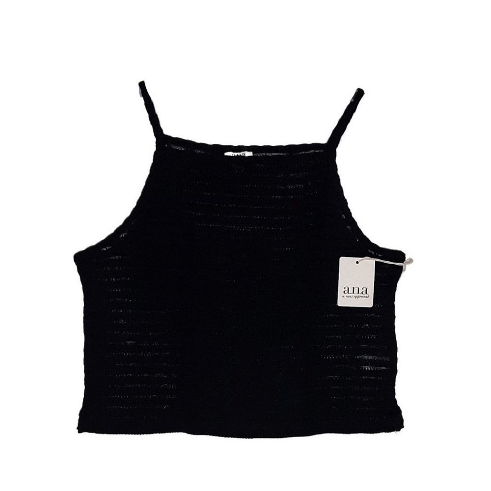 Girl's A.N.A. Black Sleeveless Tank Top- Size XXL